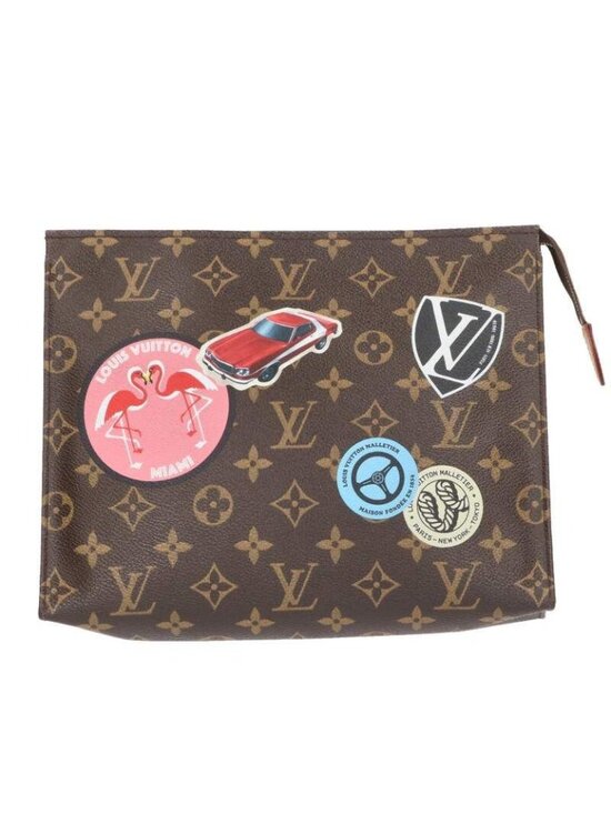 Louis Vuitton Handbags - Louis Vuitton Poche Toilette Monogram World Tour Clutch Bag